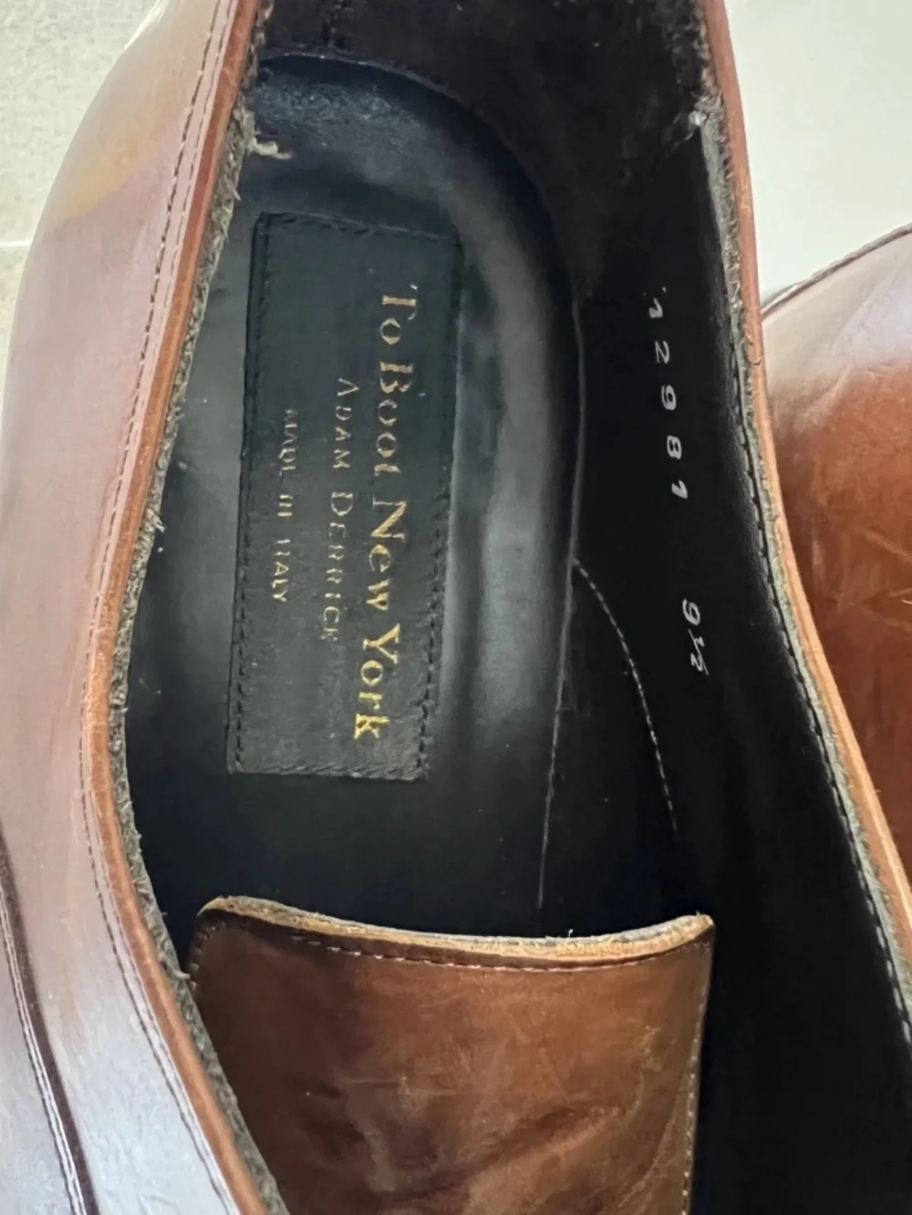 To Boot New York mens Anton Brogue capToe Oxford Mens Size 9.5